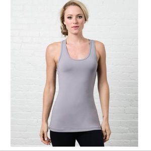 Crane & Lion Athletic Racerback Tank Top Quicksilver Sz 6